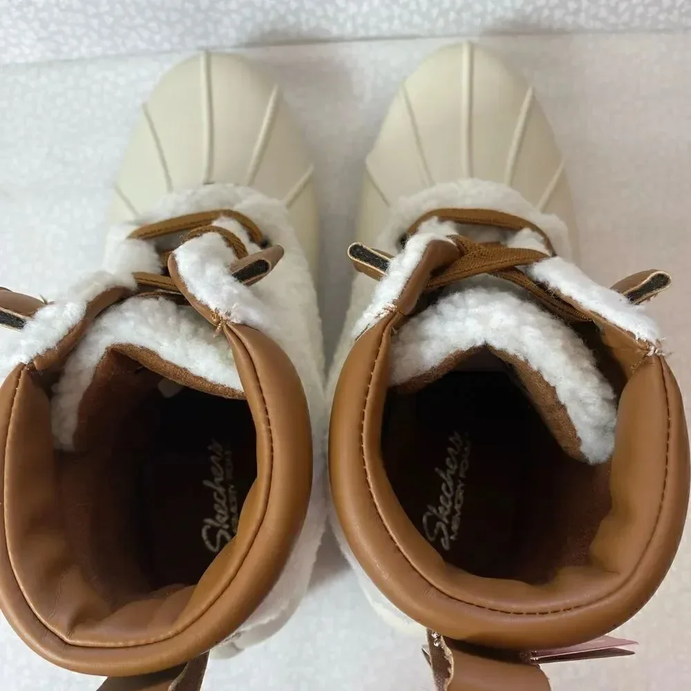Skechers Women's Size 8 Pond Sherpa Snuggle Waterproof Duck Boots